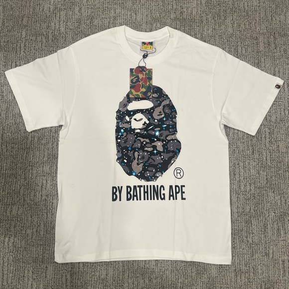 A Bathing Ape White Camo T-Shirt - Picture 1 of 4